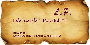 László Paszkál névjegykártya